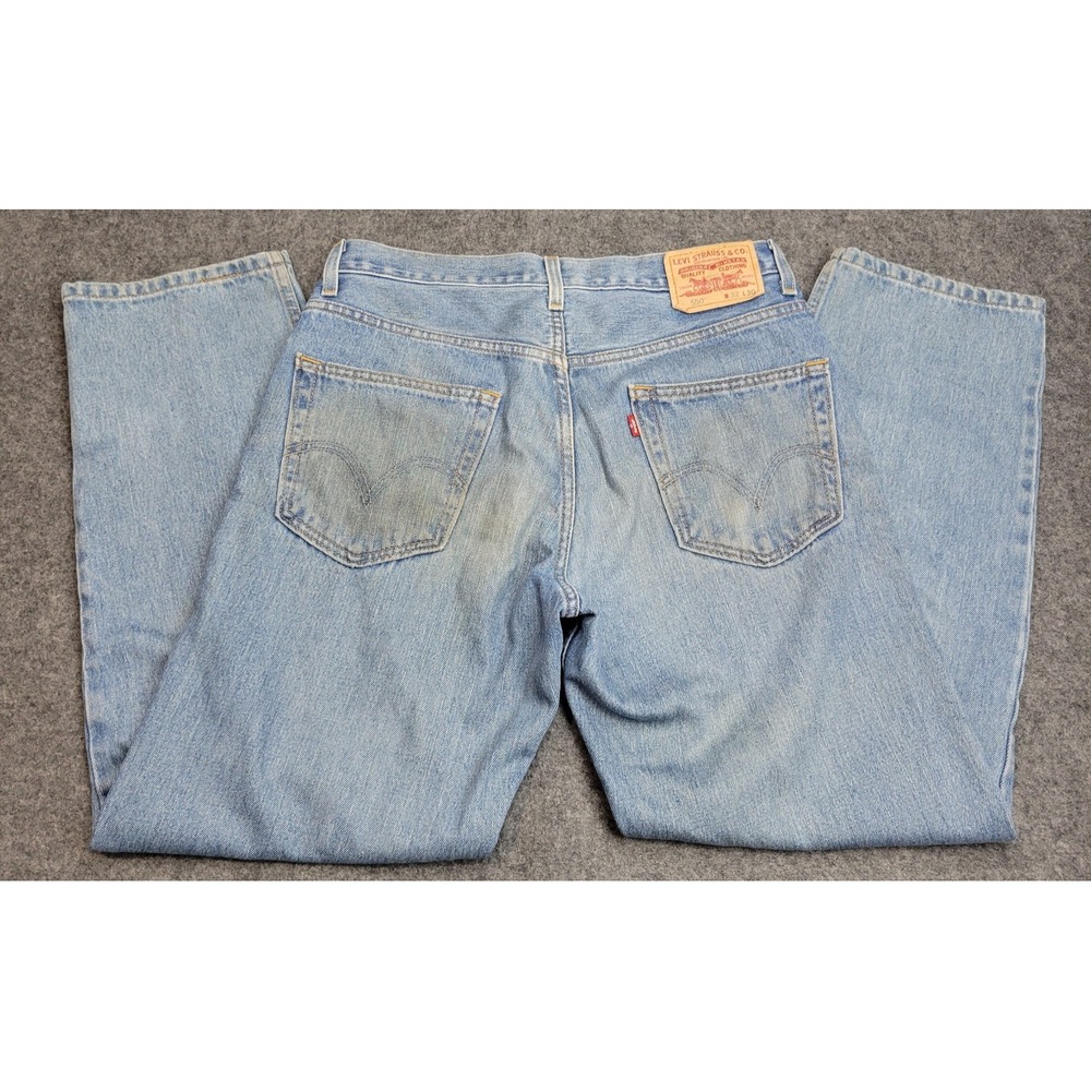 Levis 550 Jeans Mens 32x30 Blue Denim Streetwear Relaxed Fit Weekend‎ Dad Bod